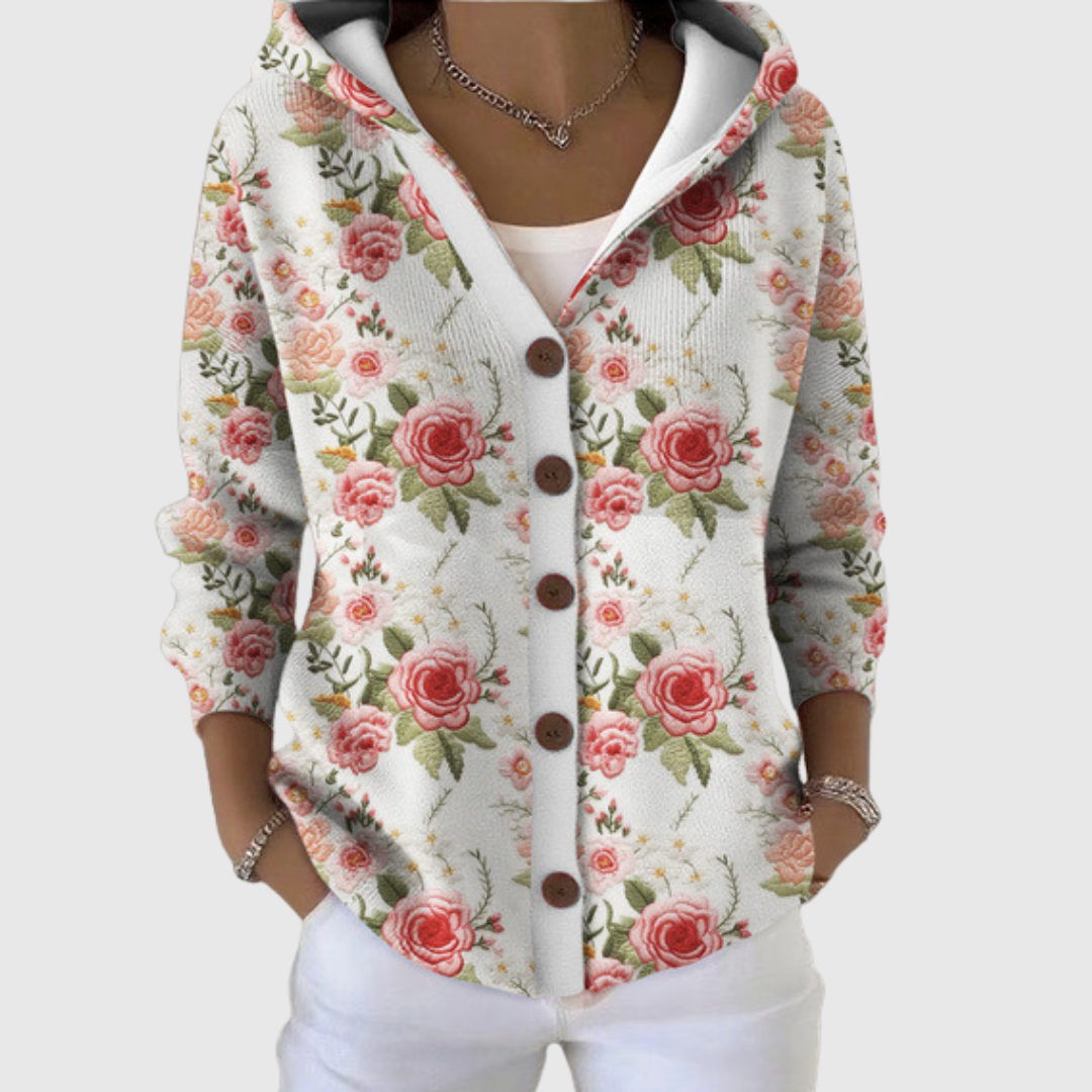 Celia | Chaqueta de punto con capucha