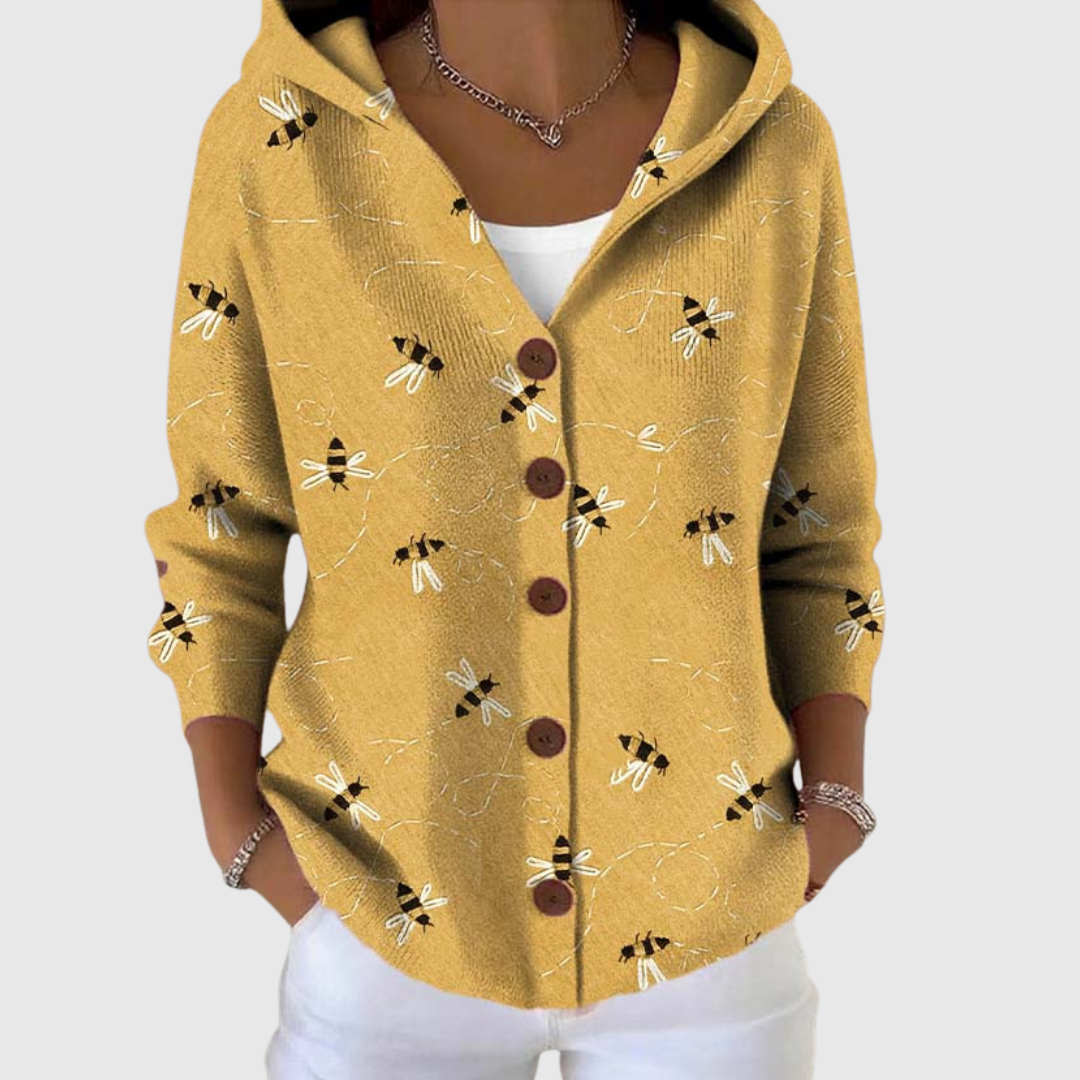 Irene | Chaqueta de punto con capucha