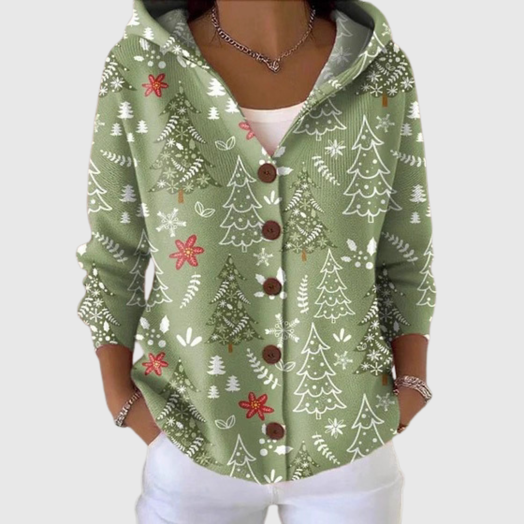 Cristina | Chaqueta de punto con capucha