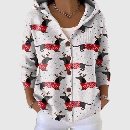 Amparo | Chaqueta de punto con capucha