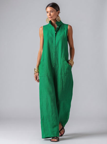 Ana | Mono elegante de Lino Y algodón