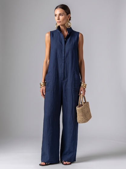 Ana | Mono elegante de Lino Y algodón
