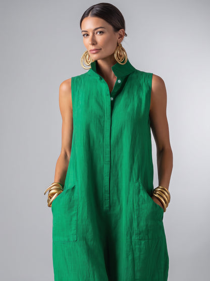 Ana | Mono elegante de Lino Y algodón