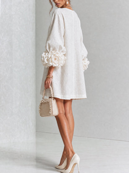 Sara | Minivestido Blanco Floral